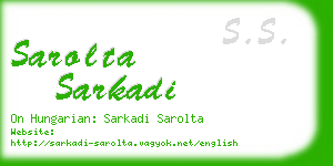 sarolta sarkadi business card